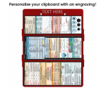 WhiteCoat Clipboard® Trifold - Red Critical Care Edition
